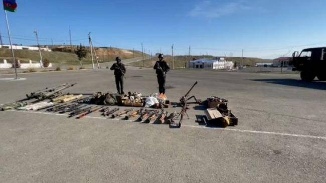 Cəbrayılda düşmənin atıb qaçdığı silah-sursatlar aşkar edildi -