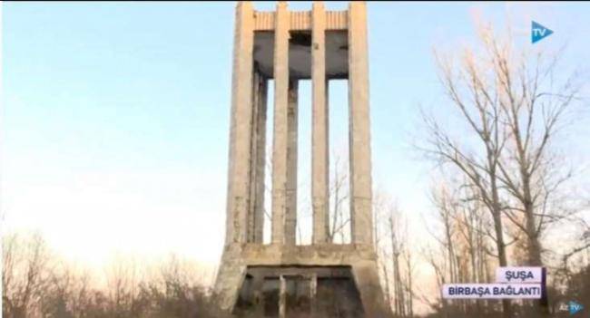Ermənilər Şuşada Vaqif məqbərəsini bərbad vəziyyətə salıb -