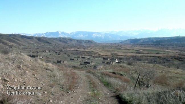 Zəngilanın viran qoyulan Genlik kəndindən Xəbər şəkili