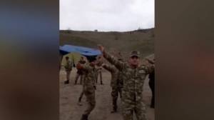 Qalib Azərbaycan əsgərlərinin rəqsi - Xəbər şəkili