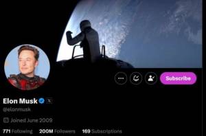 Elon Musk-ın X (Twitter) izləyici sayı rekord həddə - 200 milyona çatdı. Xəbər şəkili