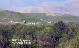 İşğaldan azad edilən Horadizdən görüntülər -