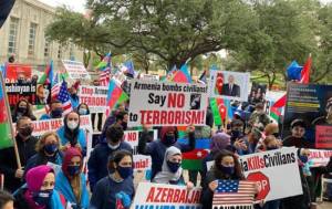 ABŞ-ın daha bir şəhərində erməni terroruna etiraz -  Xəbər şəkili