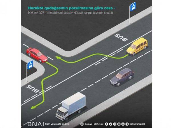 Sürücülər bu halda avtobus zolağından istifadə edə bilər -