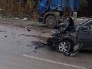 Bakıda "KİA" yük maşınına çırpıldı -