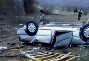 Azərbaycanda baş verən ağır qəzanın görüntüsü YAYILDI -