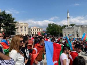 Türkiyədə Azərbaycana dəstək aksiyası keçirildi -