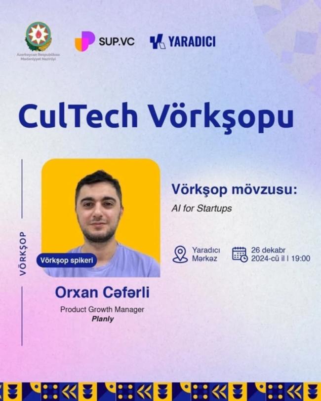 CulTech Vörkşopu Xəbər şəkili