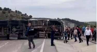 Türkiyədə avtobus qəzası - Ölənlər var