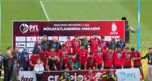 Azərbaycan I Liqasının qalibi mükafatlandırıldı Xəbər şəkili