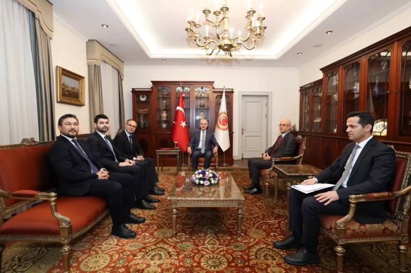 TBMM Sədri Numan Kurtulmuş TÜRKPA Baş Katibi Ramil Həsəni və Heyəti Qəbul Etdi