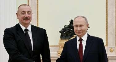 İlham Əliyev Vladimir Putini təbrik etdi Xəbər şəkili