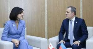 Ceyhun Bayramov Maka Boçorişvili ilə görüşdü Xəbər şəkili