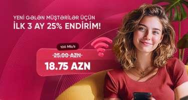 “CityNet”dən yeni abunəçilərə xüsusi endirim kampaniyası Xəbər şəkili