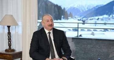 Prezident İlham Əliyev Davos səfəri ilə əlaqədar paylaşım etdi