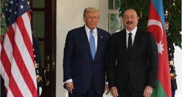 İlham Əliyevin Trampla görüşündə aparıcını təəccübləndirən an -VİDEO