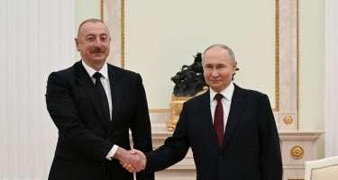 İlham Əliyevlə Putinin Düşənbədə görüşü başladı Xəbər şəkili