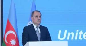 Ceyhun Bayramov BMT-yə həsr olunmuş tədbirdə çıxış etdi