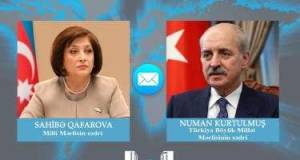 Sahibə Qafarova TBMM sədrinə başsağlığı verdi