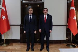 TÜRKPA Baş katibi Cevdet Yılmaz və Dövlet Baxçalı ilə görüşüb