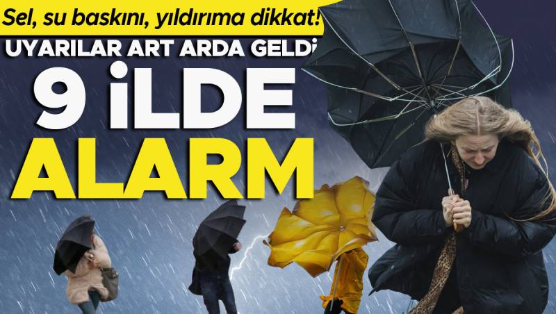 9 Şəhərdə Güclü Yağış Gözlənilir: Təcili 'Sarı Kod' Həyəcanı Verildi