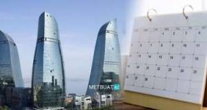 Noyabrda 12 gün iş olmayacaq - Tarixlər Xəbər şəkili