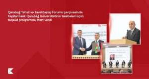 “Kapital Bank” Qarabağ Universitetinin tələbələri üçün təqaüd proqramına start verdi Xəbər şəkili