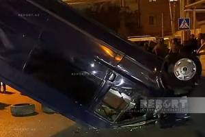 Bakıxanov qəsəbəsində zəncirvari qəza olub Xəbər şəkili