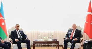Zakir Həsənov Türkiyə müdafiə nazirləri görüşüb Xəbər şəkili