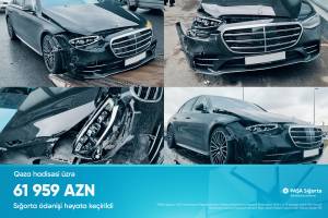 PAŞA Sığorta KASKO sığortalı müştərisinə iri həcmli ödəniş etdi