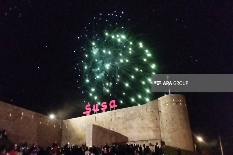 Şuşada Zəfər Günü atəşfəşanlıqla qeyd olunub - VİDEO