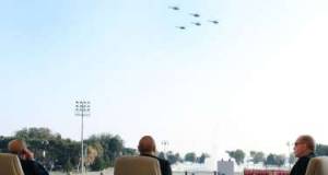 Prezidentlər hərbi parada belə gəldilər -Tarixi görüntülər Xəbər şəkili