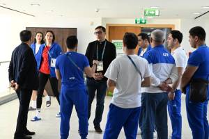 Fərid Qayıbov Ər-Riyadda Azərbaycan idmançıları ilə görüşüb Xəbər şəkili