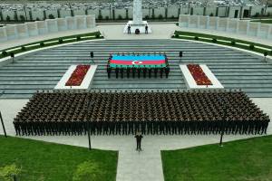 Polis Akademiyasında “Zəfər təntənəsi” adlı kompozisiya təqdim edilib - VİDEO