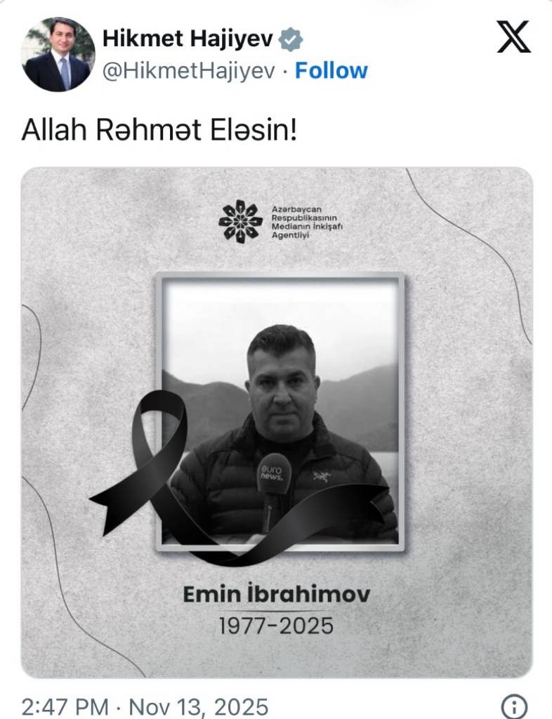 Hikmət Hacıyev paylaşım etdi -FOTO