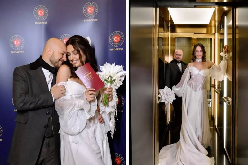 Məşhur Aktrisa Selin Gənc İş Adamı Onur Alp Erolla Budapeştdə Nikah Bağladı Xəbər şəkili