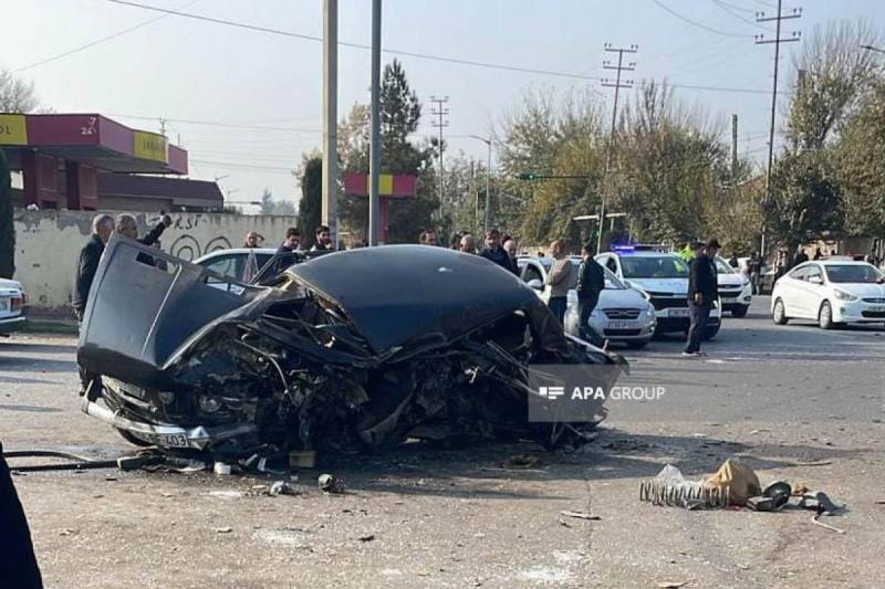Ağcabədidə yol qəzası olub, sürücü ölüb, yaralının vəziyyəti məlum olub - FOTO - YENİLƏNİB-1