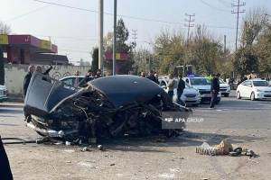 Ağcabədidə yol qəzası olub, sürücü ölüb, yaralının vəziyyəti məlum olub - FOTO - YENİLƏNİB-1