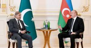 İlham Əliyevin Şahbaz Şəriflə məhdud tərkibdə görüşü oldu Xəbər şəkili