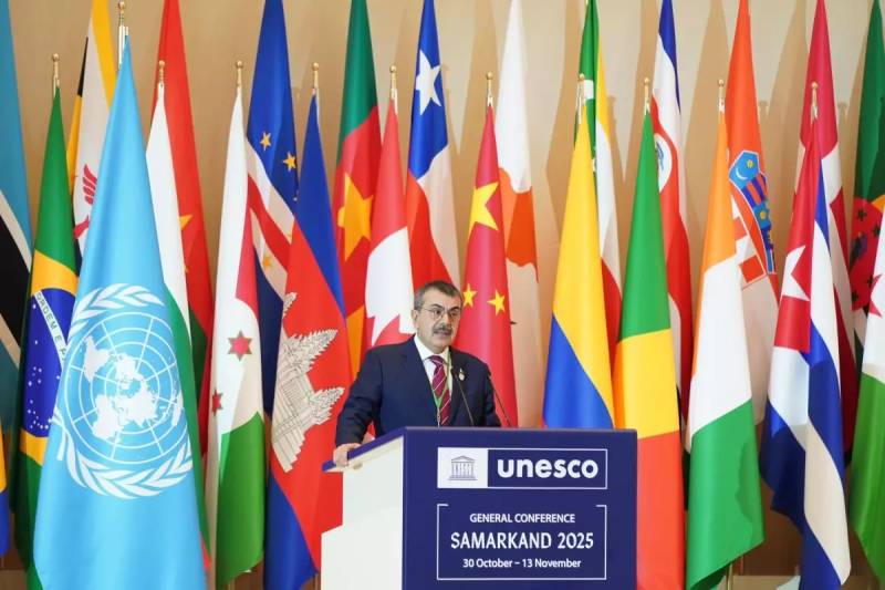 Türkiyənin Təhsil Naziri Yusif Təkin UNESCO Konfransında Qəzzada Soyqırımı Pislədi və Təhsilin Missiyasını Vurğuladı