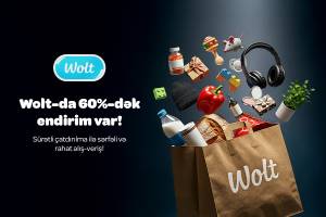Wolt-dan 60%-dək endirimlə Black Friday-də daha sərfəli və sürətli alış-veriş edin - Sizin üçün hər şey Wolt-da!