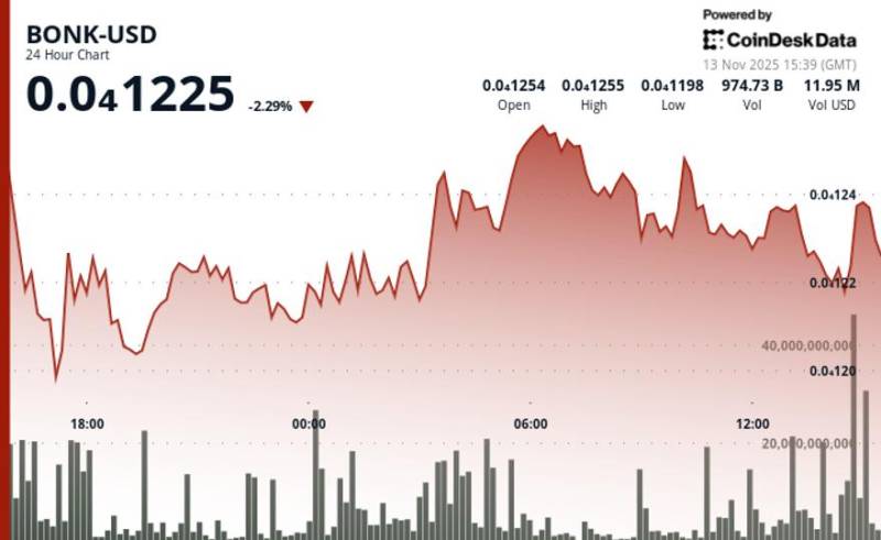 BONK Kriptovalyutası Dəstək Səviyyəsinin Altına Düşdü: Qiyməti 3.9% Azaldı