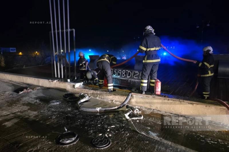 Naxçıvanda yanacaqdoldurma məntəqəsində yanğın başlayıb