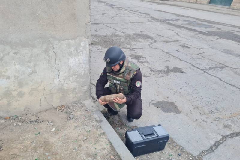 Sumqayıtda top mərmisi aşkarlanıb