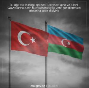 Azərbaycan DSX qəza ilə bağlı paylaşım etdi -FOTO