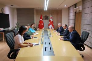 Gürcüstanın daxili işlər naziri türkiyəli generalla təyyarə qəzasını müzakirə edib Xəbər şəkili