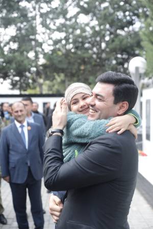 Xaçmaz rayonunda Şanlı Zəfərimizin beşinci ildönümü qeyd edilib Xəbər şəkili