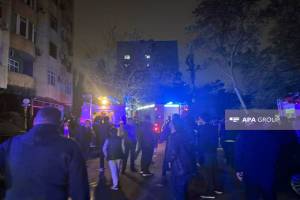 FHN: Yanğın yaşayış binasının elektrik şaxtasında baş verib