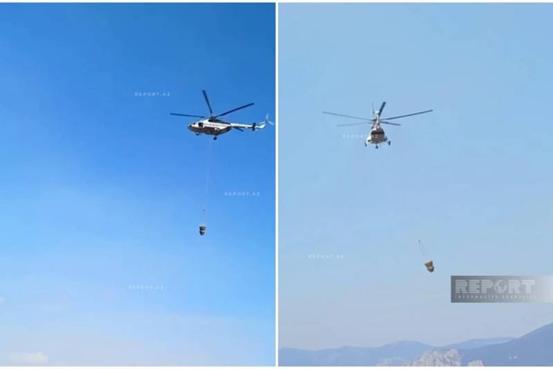 Laçın və Kəlbəcərdə yanğının söndürülməsinə iki helikopter cəlb edilib - YENİLƏNİB