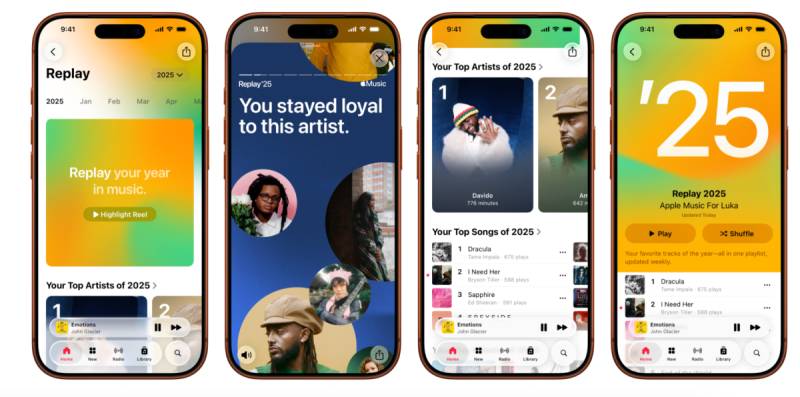 Apple Music "Replay 2025" Xülasəsini Təqdim Etdi: Yeni Xüsusiyyətlər və İlin Ən Yaxşı Mahnıları